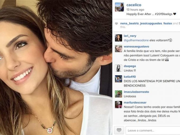 Kaká se reconcilia con su mujer un mes después de anunciar su