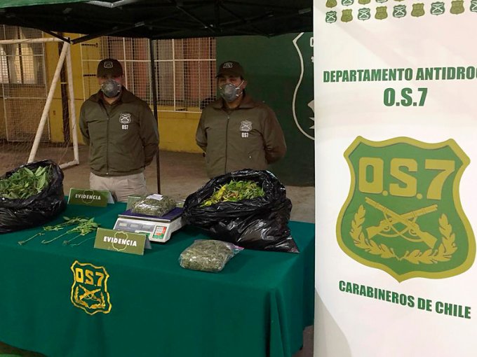 Sección OS7 de Carabineros de Iquique detuvo a banda que portaba 190