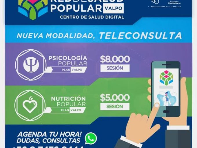 Red de Salud Popular de Valparaíso brindará servicio de teleconsulta en