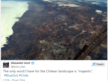 Vista del territorio nacional desde el espacio dejó impresionado a astronauta