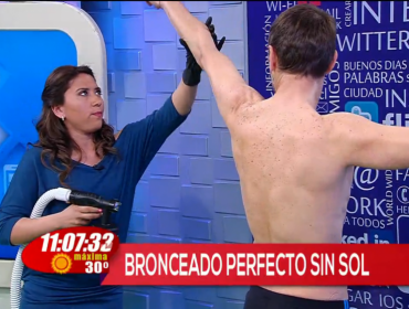 Julian y Jordi deleitaron con sus trabajados cuerpos en matinal