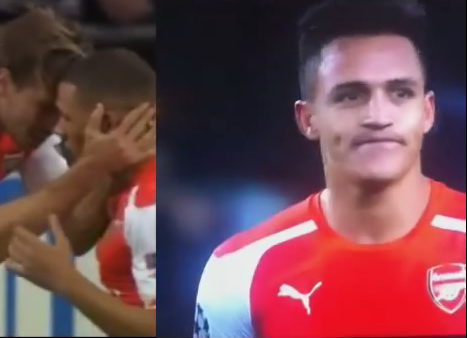 Video: Medios británicos levantan polémica por gestos de Alexis en Champions League