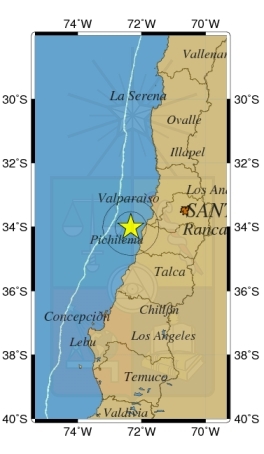 Seguidilla de sismos afectan esta noche la Región de OHiggins
