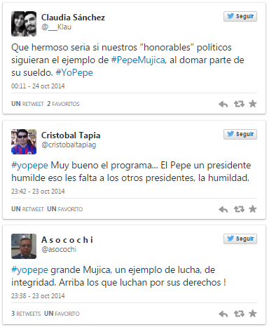 José Mujica causó la admiración en las redes sociales por programa de Chv