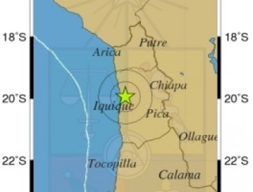 Sismo de mediana intensidad esta tarde en Iquique