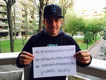 Gary Medel expresó su apoyo a los deportistas chilenos en su lucha por el presupuesto 2015