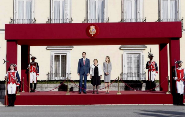 Los reyes reciben a Bachelet en su visita de Estado a España