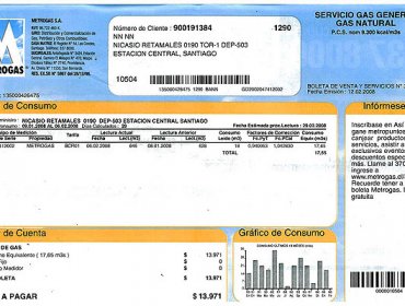 Consumidores exigen a la justicia antecedentes por presuntos cobros excesivos de Metrogas