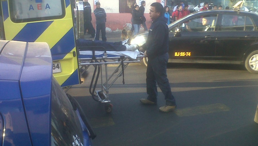 Accidente de tránsito deja un lesionado en Antofagasta