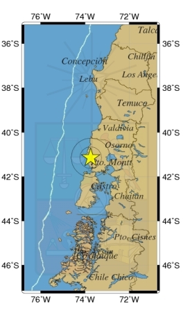 Sismo de mediana intensidad se registró en la región de Los Lagos