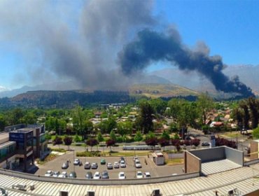 Incendio se registra cerca de la ciudad deportiva de Iván Zamorano