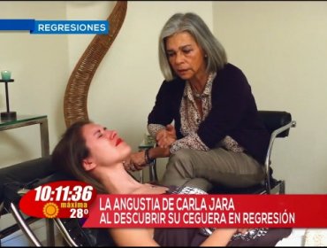 Carla Jara se sometió a una regresión y descubrió la causa de su gran miedo