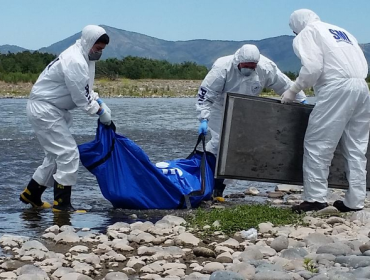 Pescador encuentra cadáver al interior de un saco en Río Mataquito