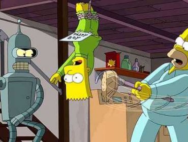 Mira los primeros 30 segundos del espacio Crossover de ver los Simpson y Futurama