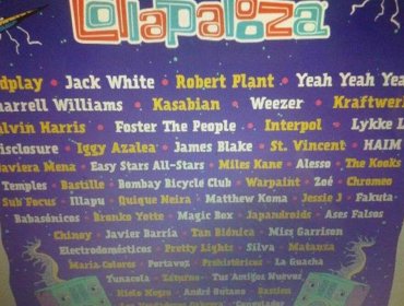 Estos serían los artistas del Lollapalooza 2015