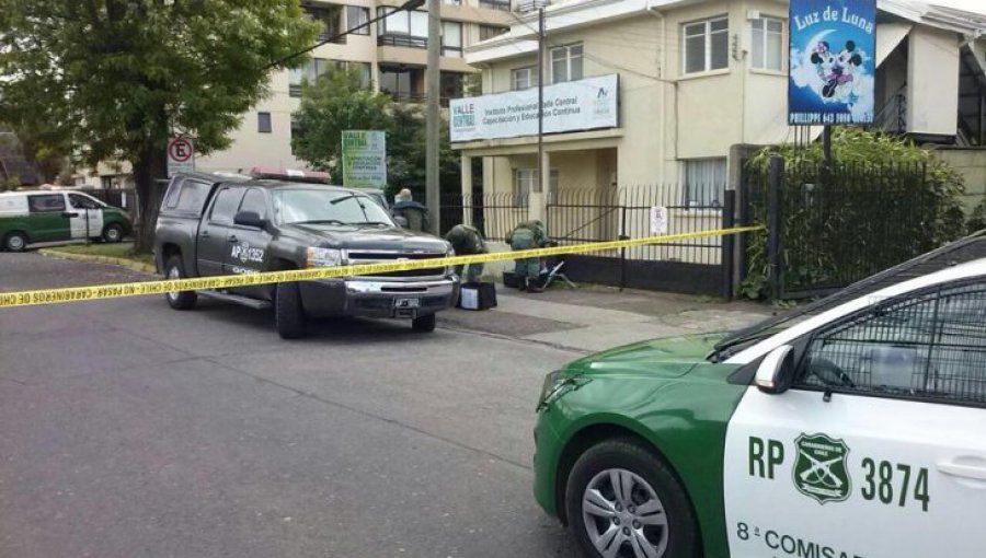 Objeto sospechoso moviliza al GOPE afuera del Instituto Profesional de Temuco