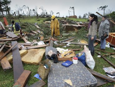 Cuatro heridos y más de 260 casas dañadas por un tornado en Argentina