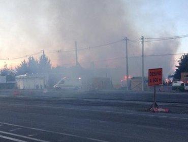 Incendio afectó a un aserradero en las cercanías de Cabrero