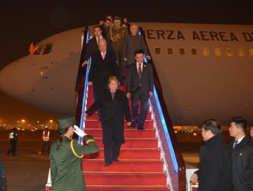 Presidenta Bachelet llegó a China para participar en la Cumbre APEC