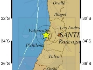 Sismo de mediana intensidad se sintió en la zona central del país