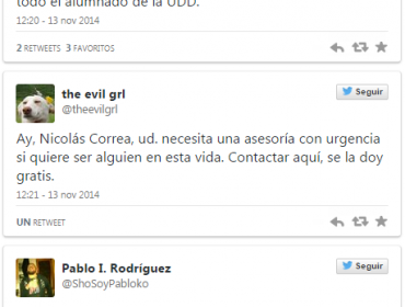 Revuelo en Twitter por estudiante que llama a votar a “toda la gente ABC1″ por su lista en la UDD