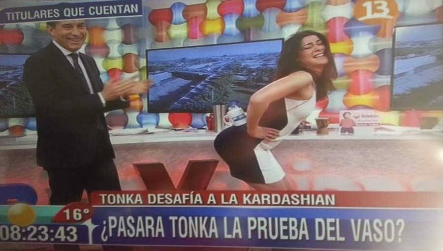 Tonka se lució imitando la sensual portada de Kim Kardashian