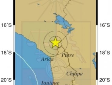 Sismo de mediana intensidad se registró esta madrugada en Arica