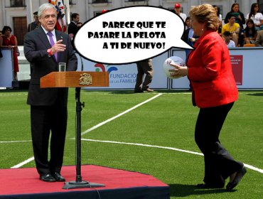 Foto Humor del Día: Protagonistas Michelle Bachelet y Sebastian Piñera