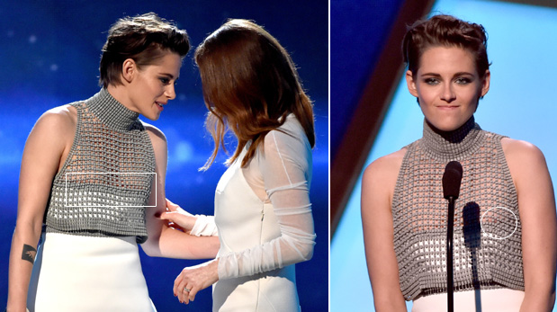 Kristen Stewart dejó ver más de lo habitual en premiación