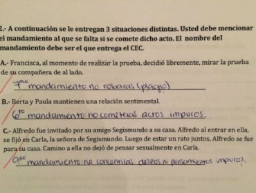 Foto: Polémica por prueba de colegio Cumbres que califica de “acto impuro” una relación homosexual