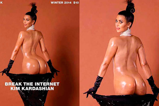 Revelan imagen sin photoshop de Kim Kardashian