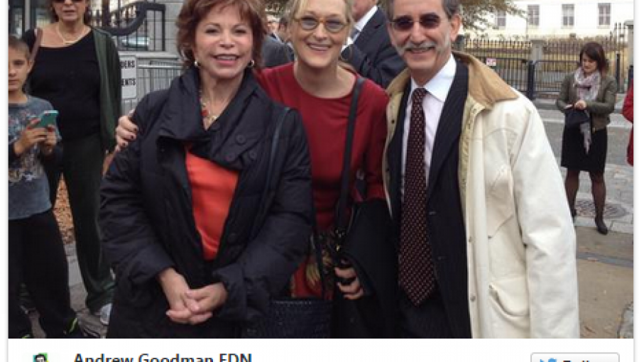 Foto: Isabel Allende y Meryl Streep comparten en previa a homenaje de Obama