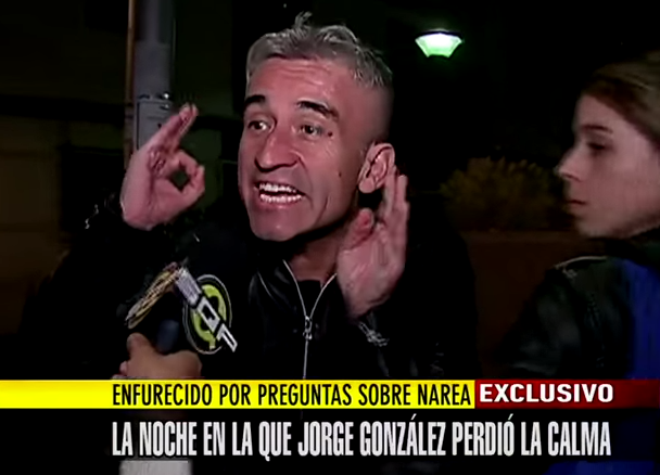 Video: Jorge González y su agresiva reacción tras insistencia de periodista de “SQP”