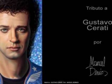 Video: Artista chileno rindió homenaje a Cerati con retrato virtual