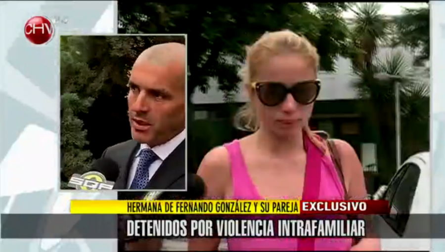 Hermana de Fernando González detenida por violencia intrafamiliar