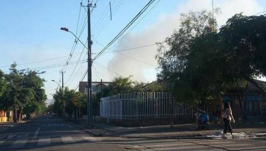 Violento incendio se registra en Pedro Aguirre Cerda