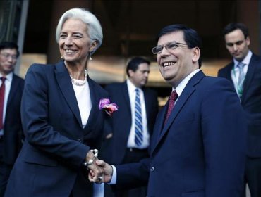 Ministro de Hacienda recibe a Christine Lagarde, directora del FMI