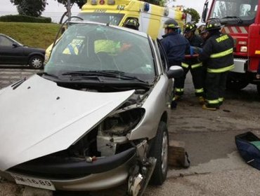 Dos accidentes causaron gran congestión en Viña del Mar