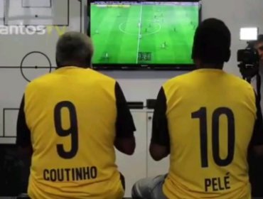 Buenísimo: Pelé y Coutinho se midieron y la sufrieron por primera vez en un partido del videojuego de FIFA