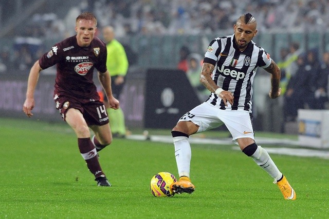 Arturo Vidal estuvo todo el partido en empate de Juventus ante Sampdoria