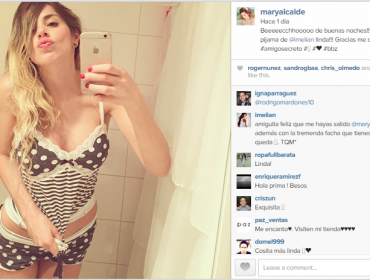Foto: Mariana Alcalde encendió Instagram con su sensual pijama