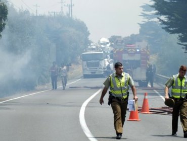 Onemi declaró alerta roja en Concón y Quintero por incendio forestal que avanza a zonas pobladas