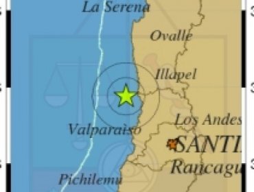 Sismo de mediana intensidad se siente en la V Región