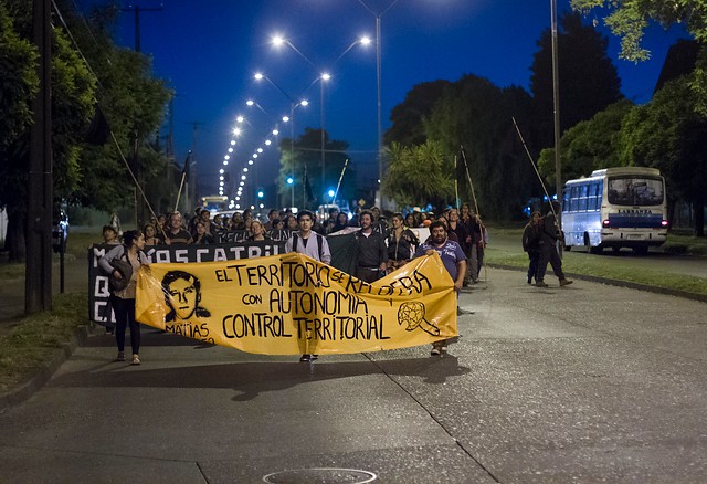 Temuco amanece con marcha a favor de Matías Catrileo