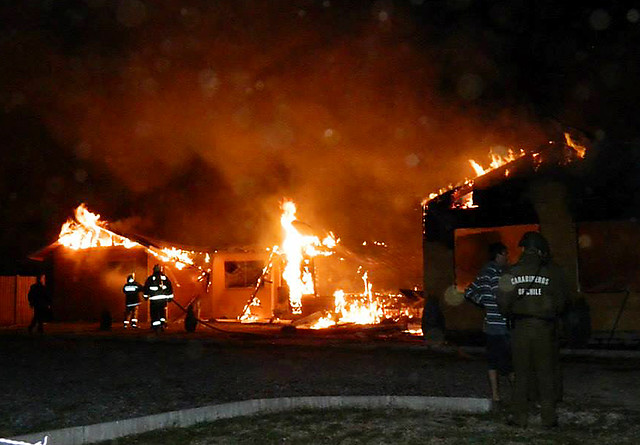 Incendio posiblemente intencional afectó dependencias de forestal Masisa en Collipulli