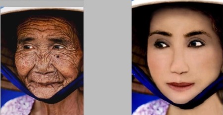 Increíble transformación de una anciana de 100 años usando Photoshop asombra a la web