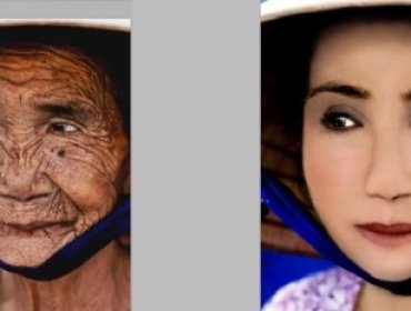 Increíble transformación de una anciana de 100 años usando Photoshop asombra a la web