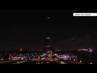 Francia apaga las luces de la Torre Eiffel en homenaje a los fallecidos tras ataque terrorista