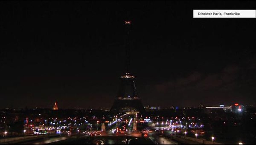 Francia apaga las luces de la Torre Eiffel en homenaje a los fallecidos tras ataque terrorista