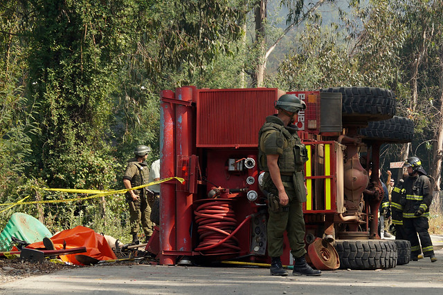 Realizan autopsia a bomberos que murieron en accidente de tránsito en Collipulli